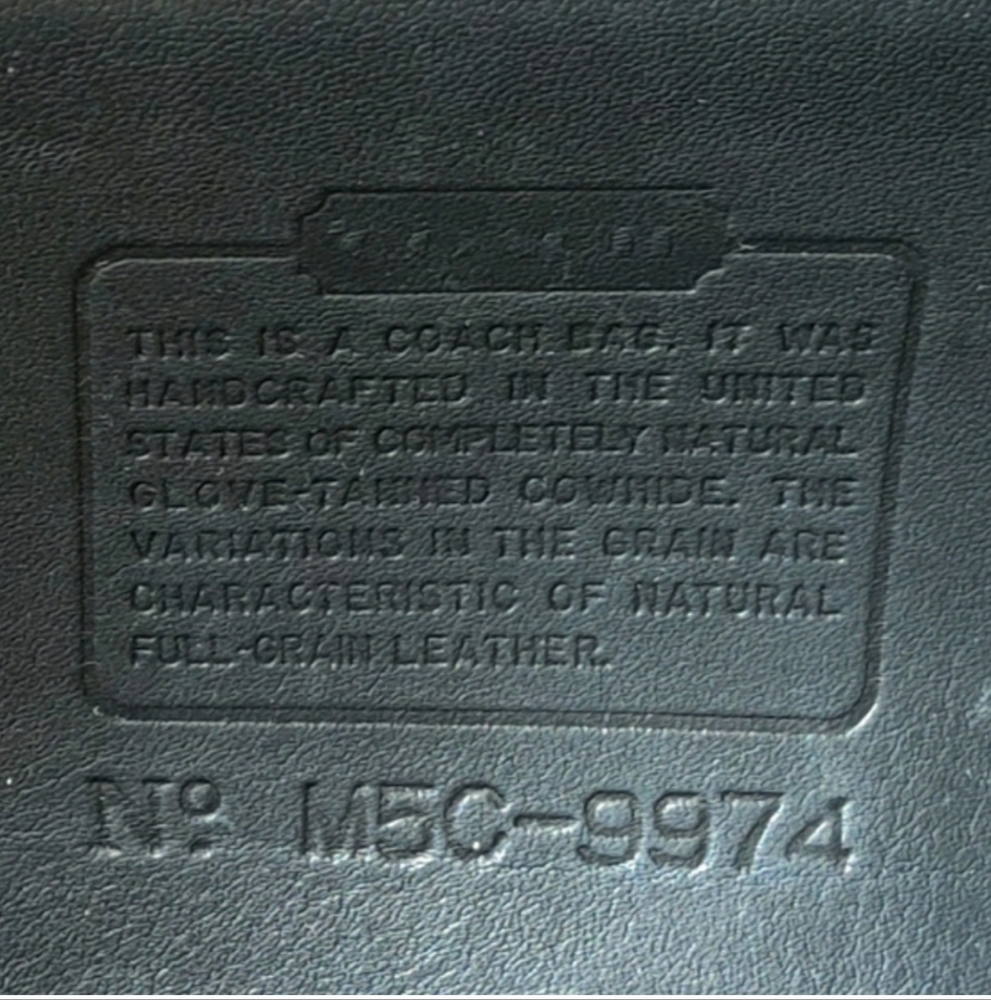 Coach Black Leather Messenger Bag - Picture 9 of 10